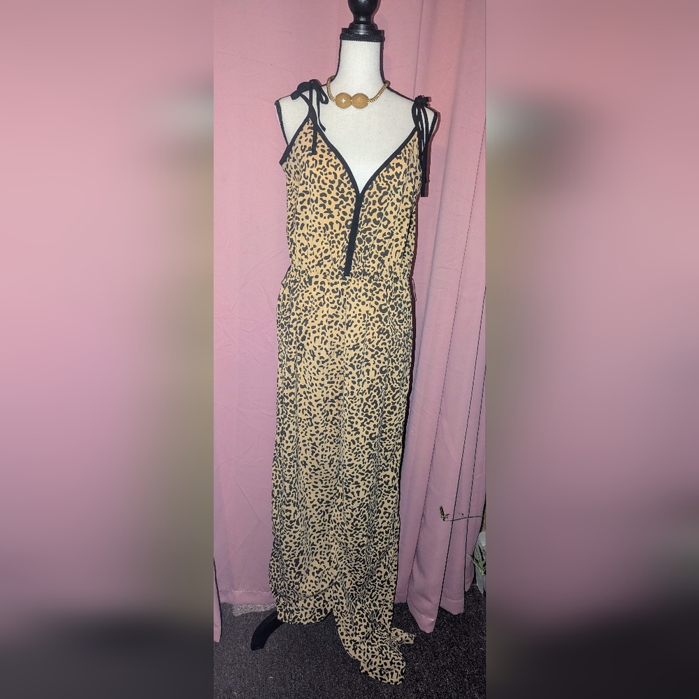KARDASHIAN Kollection Sleeveless Jumpsuit Wide Leg S